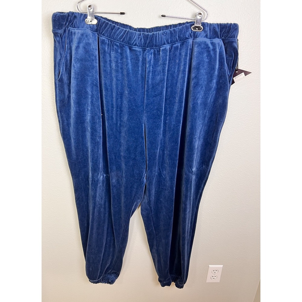 Ava & Viv Women's Plus Size Velour Pullover Joggers Sz 3X (24W/26W) NWOT